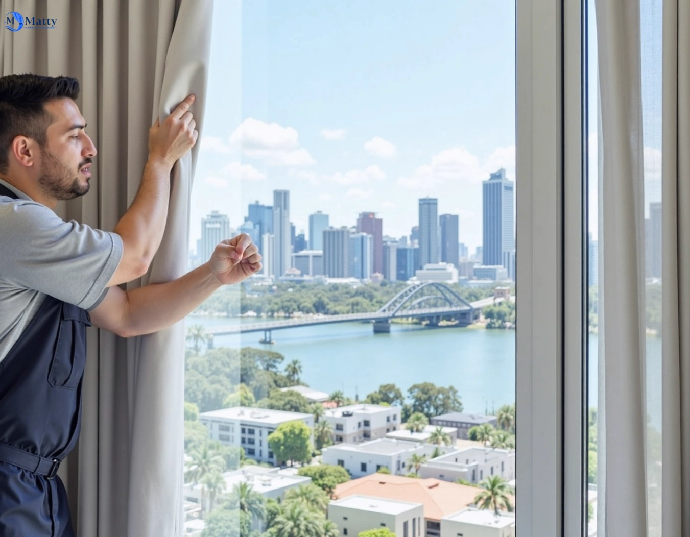 Professional curtain steam cleaning service macquarie-park-nsw QLD by Matty Curtain Cleaning